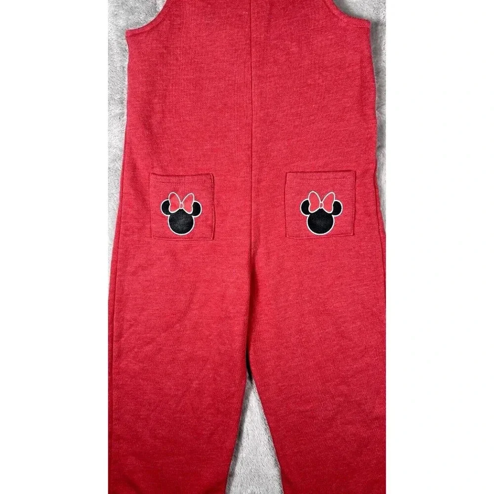Disney Minnie Mouse Jumpsuit Toddler 5T Chrysanthemum Classic Cotton Blend Comfy
